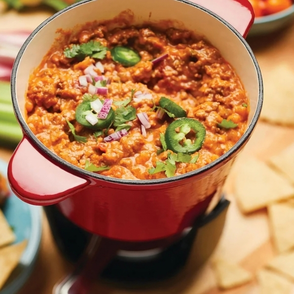 Rachael Ray Red Fondue Pot - cast iron - Picture 7 of 12